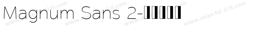 Magnum Sans 2字体转换
